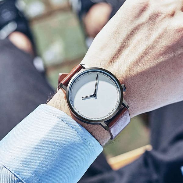 

watch grade lei high xuan men's waterproof quartz watch men's business casual men's watch, Silver