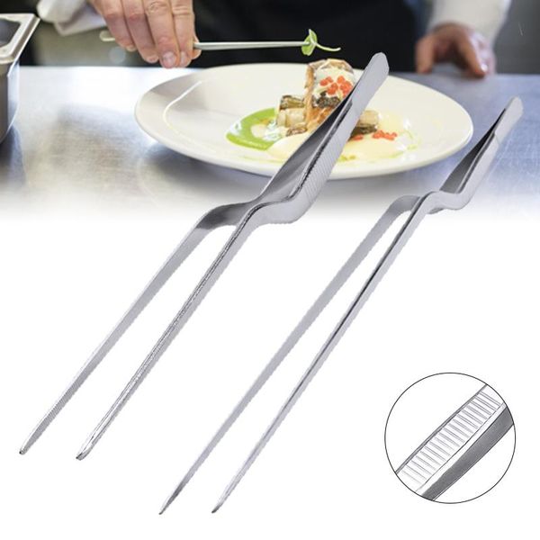 

14 16 20 23 26 30cm kitchen tweezer bbq food tweezer clip mini chief tongs stainless steel portable for picnic barbecue cooking wmtppb