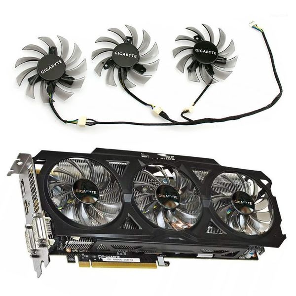 

fans & coolings 75mm t128010su 0.35a cooling fan for gigabyte gtx 670 680 760 ti g1 770 780ti titan video card cooler1