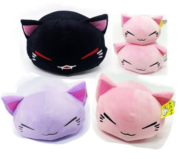 

38cm cartoon nemuneko sleeping cat super soft plush doll toys kawaii neko cat animal pillow toys y200703