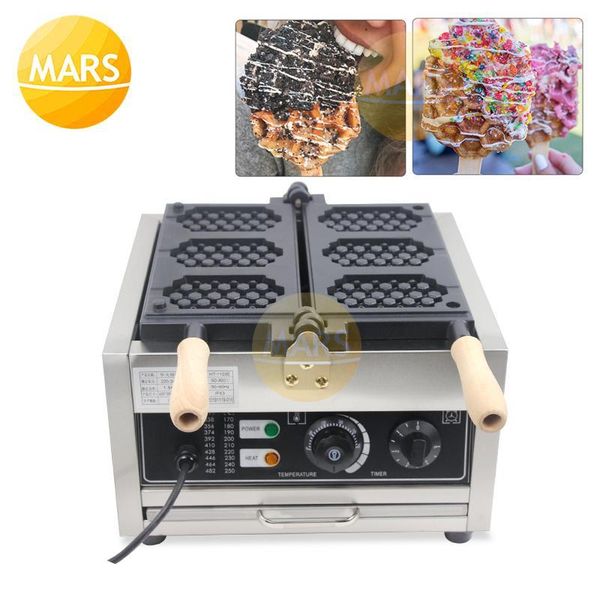 

bread makers commercial honeycomb shape waffle machine non-stick mini honey comb on a stick making iron pan grill1