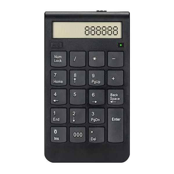 

19 keys usb number keyboard 2.4g digital display rechargeable wireless numeric smart keypad office supplies