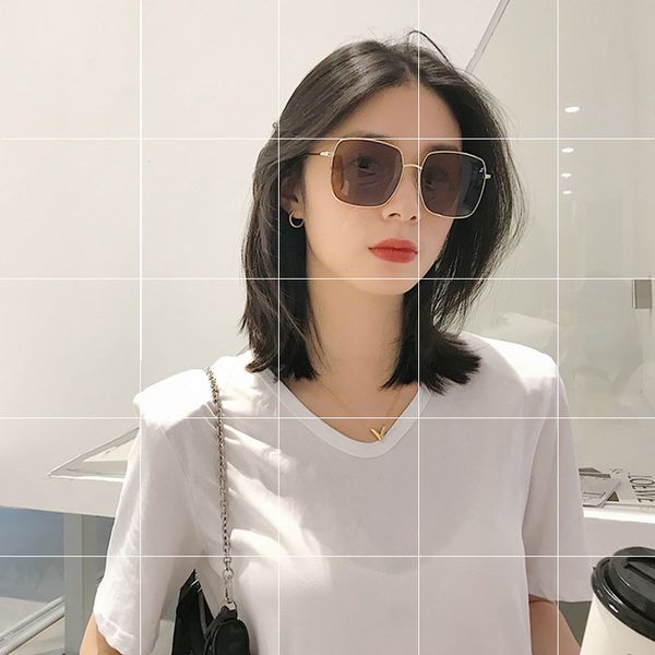 

fashionable sunscreen sunglasses, women's net red, men's sunglasses in the street, White;black