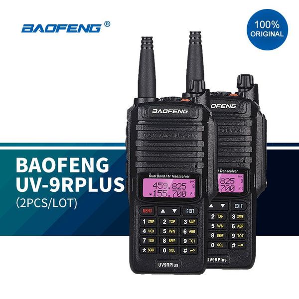 

walkie talkie 100% original baofeng uv9r plus upgraded dual band radio waterproof communications amateur vhf uhf marin ham