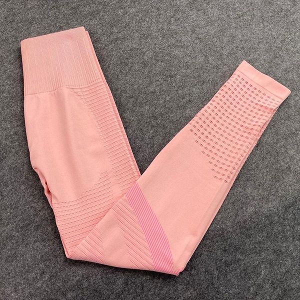 

seamless yoga pants high waist push up sport leggings knitted women fitness wear energy jogger trousers for girls elastic tight, White;red