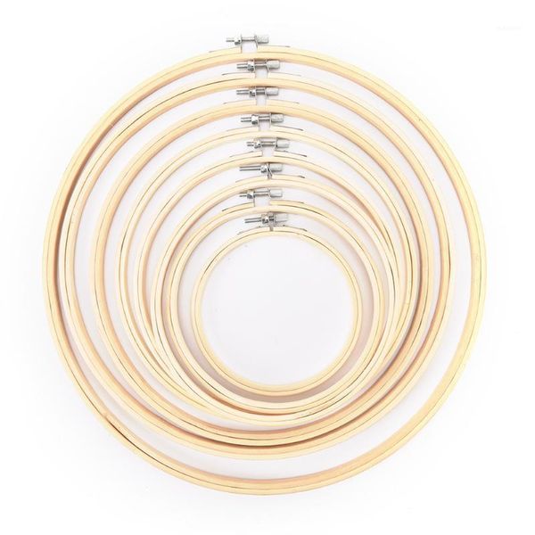 

frame set bamboo wooden embroidery hoop rings for diy cross stitch needle craft tools1, Black