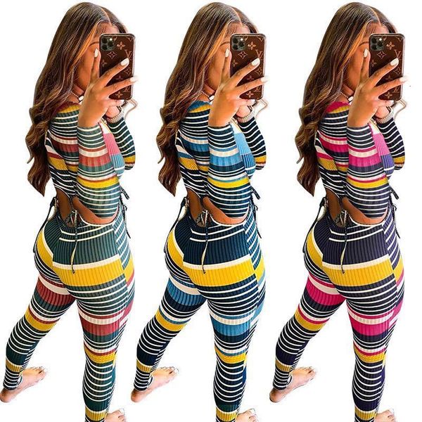 

m9011- fall clothing for crop with sweatpants women sets two piece pants set