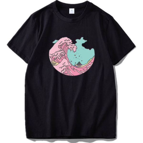

japanese pastel kawaii anime meme surf beach wave t-shirt kanagawa surfing japan style tee shirts summer sport hooded sweatshirt hoodie