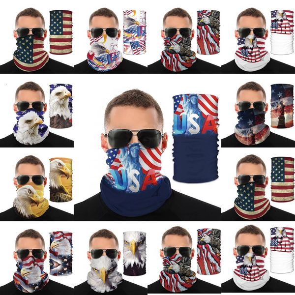 

magic usa american flag national bird print scarf multifunctional face mask outdoor sports wristband anti-mosquito dustp ougxe