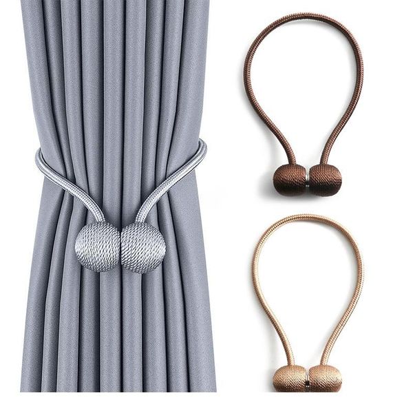 

curtain magnetic balls pearl modern simple tie backs rope new decorative hooks holder tieback living room accesso bbyfon