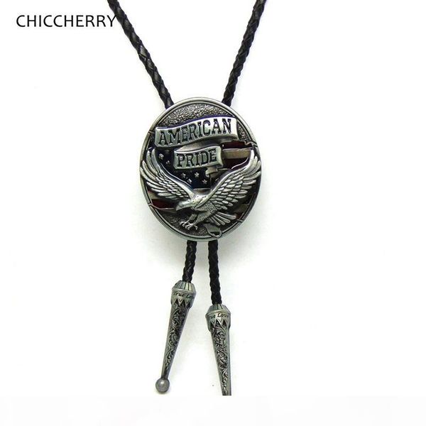 

american pride eagle western cowboy bolo tie for men gravata masculina handmade indian bola tie kravat fashion male accessories, Blue;purple