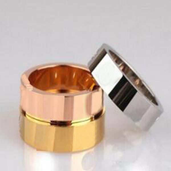 

highest level nails screwdriver rings lovers engagement jewelry size for women and men in 4mm and 6mm with box, Silver