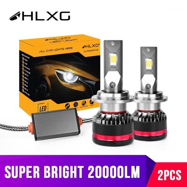 

hlxg h7 led h11 h8 9005 hb3 9006 hb4 car headlights d2s led d4s luces para auto high low beam high power 50w 20000lm 6000k1