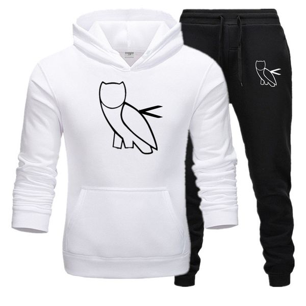 

winter new men hoodies pants 2pcs/sets sweatshirt sweatpants male gyms fitness trousers joggers sportswear tracksuits, Gray