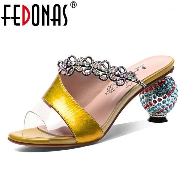 

fedonas 2020 summer new fashion women sandals classic genuine leather mixed colors high heels rome shoes woman party shoes1, Black