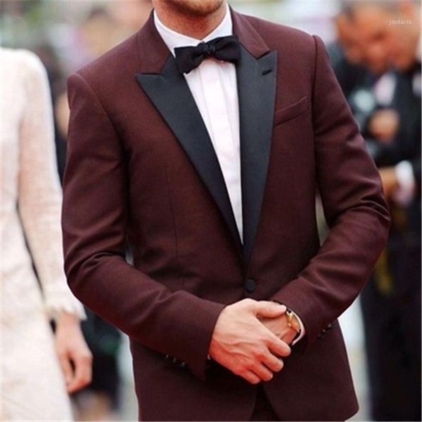 

new fashion burgundy men suit formal slim fit blazer terno masculino prom marriage custom tuxedo 2 piece(jacket+pants+tie) 1001, White;black
