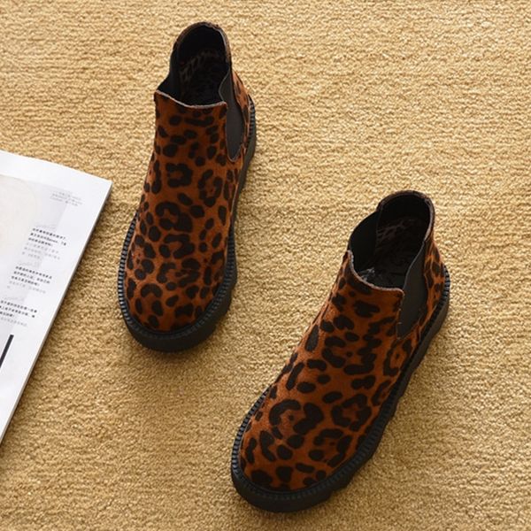 

2021 the new camuroy from false winter women warm shoes inside ladies boots mark ankle-thick soles size 8avl, Black