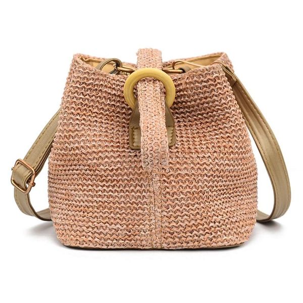 

woman bag fashion open weaving solid color messenger handbag shoulder womens bags