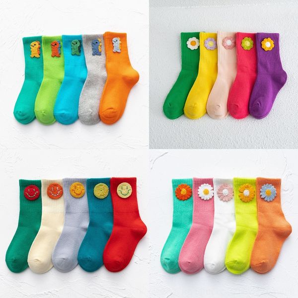 

0eewt socks autumn embroidered trouserstrousers and trousers small children's 2020 bright color dinosaur winter com smiling face embroi, Black