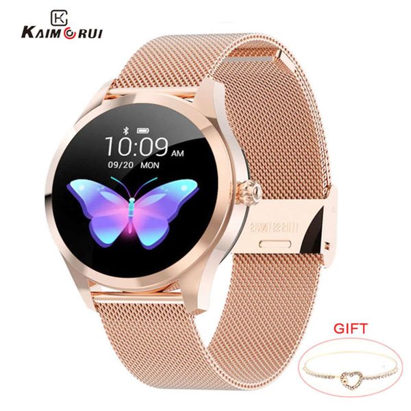 

kw10 / kw20 ip68 smart women's watch, waterproof, with heart rate control, pedometer, fitns, tracking, millet and huawei wristband