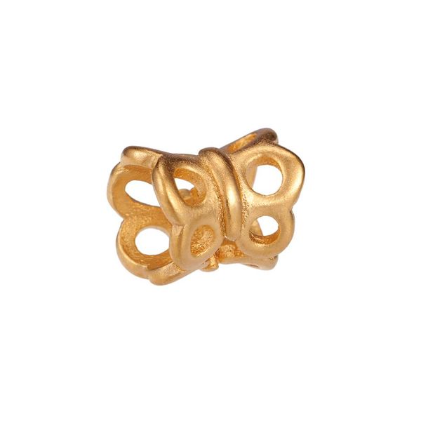 

st.kunkka 24k yellow gold filled 1cm hollow butterfly beads fit charm bracelet bangle handmade diy for woman jewelry accessories h jllnfe, Silver