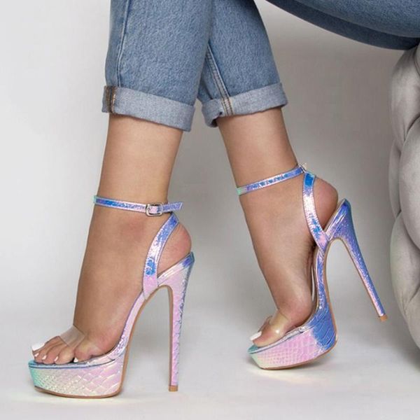 

women high heels summer gladiator sandals platform party wedding prom pumps ladies buckles peep toe jelly shoes wedges, Black