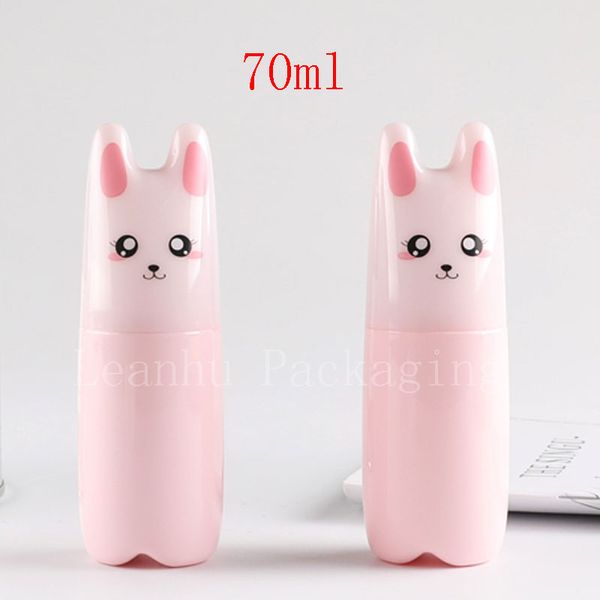 70 ml Einzigartiges Design Cartoon Nebel Spray Pumpbehälter Katzensprüher Parfümflaschen 70 cc Parfüms Kunststoff Rosa Flaschen