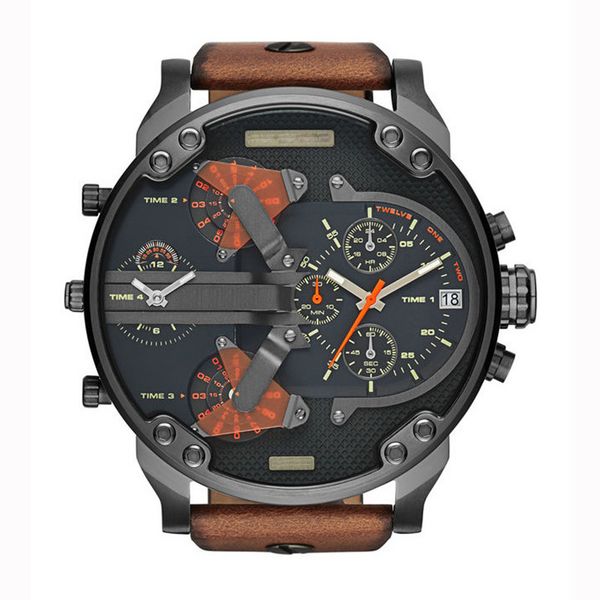 

mens sports watches dz watch montre de luxe quartz fashion wristwatch men military clock wristwatches dz7311 dz7314 dz7313 dz7332 dz7331 dz7, Slivery;brown