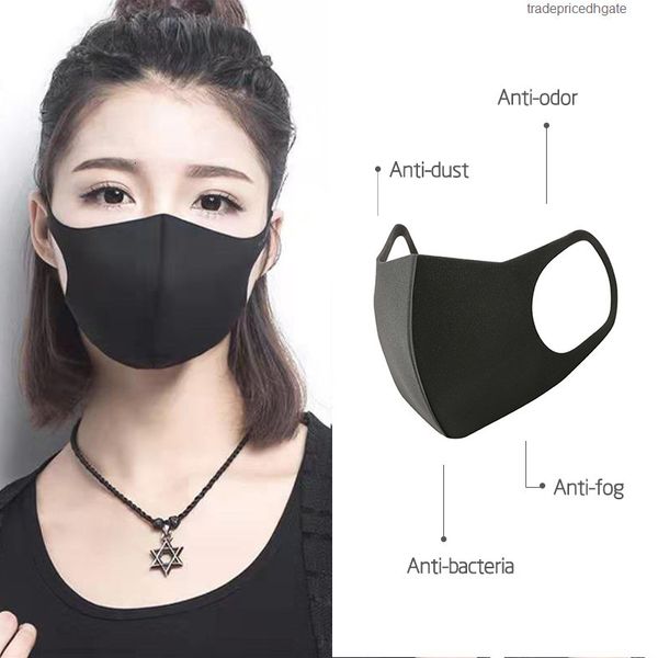 

masks fashion face mask with dustproof 6pcs breathable pad fog mouth cover anti pollution men and women