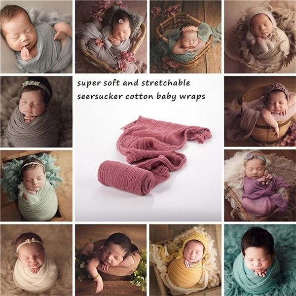 

newborn p wrap baby props soft stretchable cotton blanket pgraphy babies accessories y201009