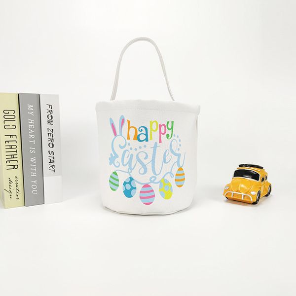 

3pcs stuff sacks women canvas easter rabbit large capacity bucket shaped open handbag