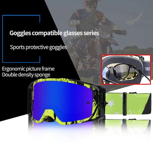 

bicycles goggles dirt atv riding motorcycle off-road sport racing ski bike protection googles for fox motocross qvjje, White;black