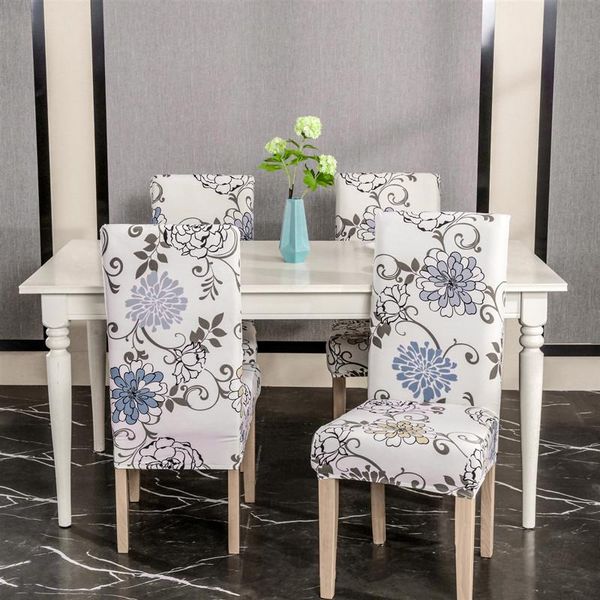 

1/2/4/6pcs printed chair covers stretch dining chair slipcovers for kithen living room banquet l restaurant home decoration