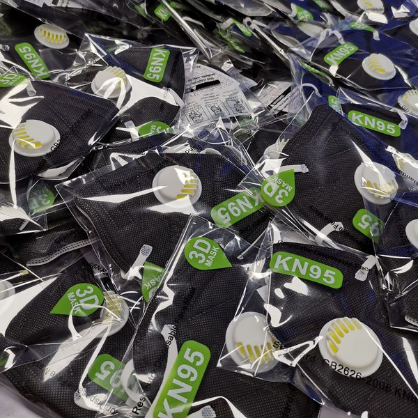 

24 hours with shipfashion colorful face mask valve reusable 6layer protective designer face covering black masche