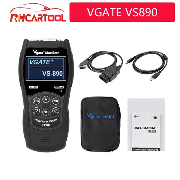 

obd2 scanner maxiscan vgate vs890 fault code reader car diagnostic-tool universal for car obdii vs 890 better elm327 ad310