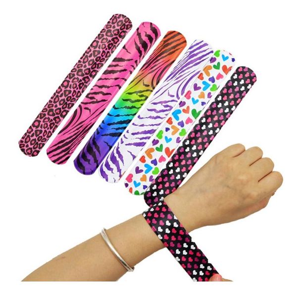 

25 шт. / лот детские детские пощечины для детей snap с цветочным принтом животных для фестиваля хэллоуин рождественская вечеринка форс рожде, Silver