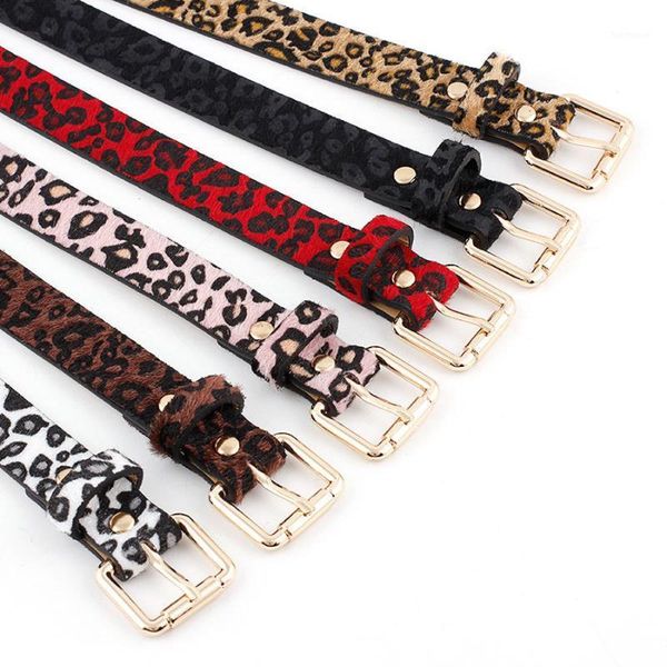 

harajuku belt women fashion leopard spot pu leather belt vintage belts for women strap woman jeans feminine1, Black;brown