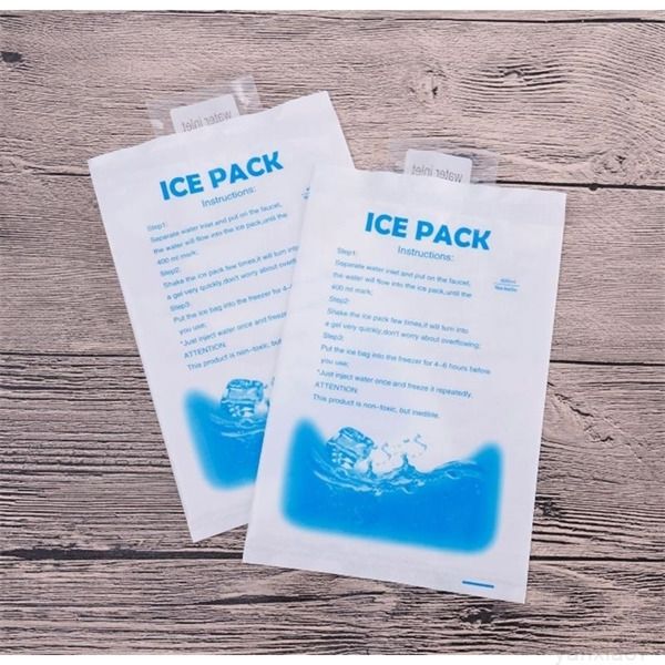 

reusable dry cold pack gel bag for lunch box food cans wine ice water cooler a10