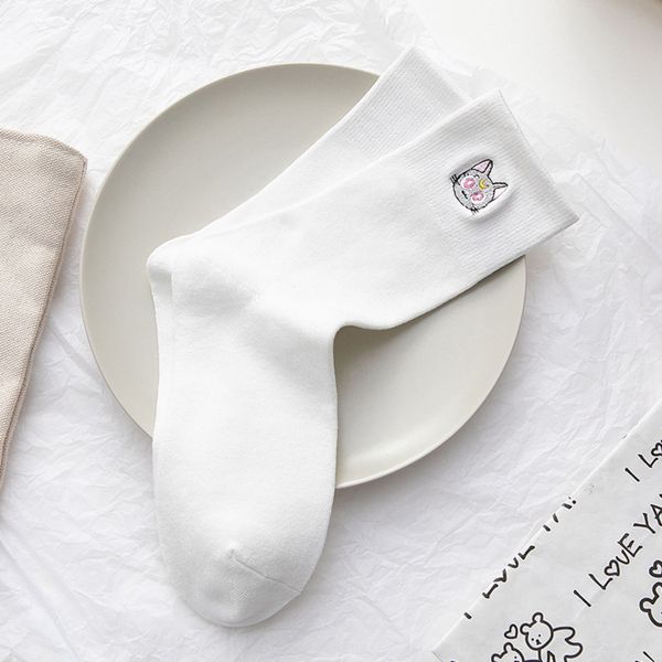 

lovely cartoon female in autumn and winter autumn and winter women's socks cute women's socks 2020 xiibq, Black