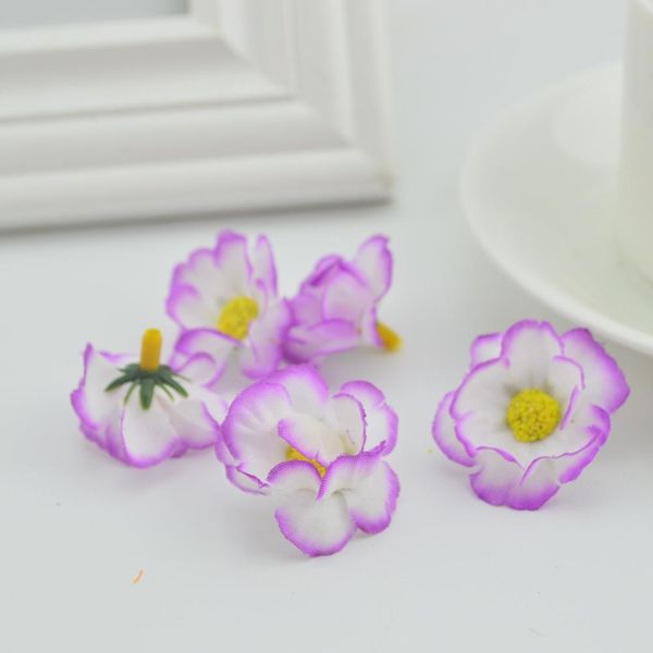 

30 шт. шелковая вишня stamen для домашнего свадебного украшения diy невесты венок подарки коробки поддельные ромашки цветок искусственные пл