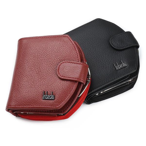 

zipper small lady walet leather female male wallet men women purse coin money bag kashelek klachi vallet kashelki, Red;black
