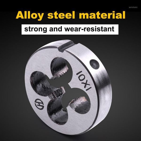 

2pcs/6pcs alloy steel metric thread die m10x1 threading tool for mold machining1