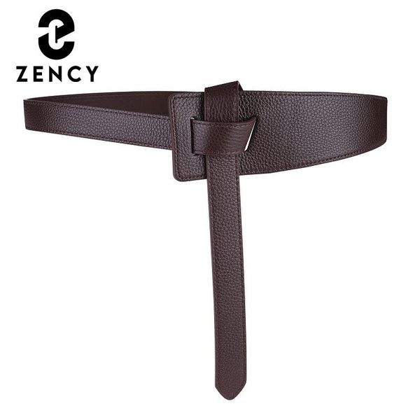 

belts zency leisure belt ladies wedding dress waist black female 2021 fashion elegant design wide leather women's waistband, Black;brown