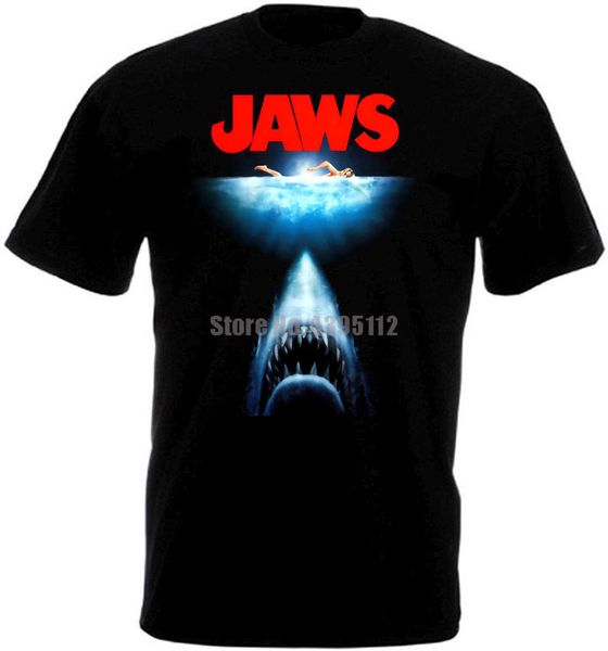 

jaws movie poster mens funny tee shirt streetwear harajuku tshirts girl t shirts brand t-shirts xxxxl sport hooded sweatshirt hoodie