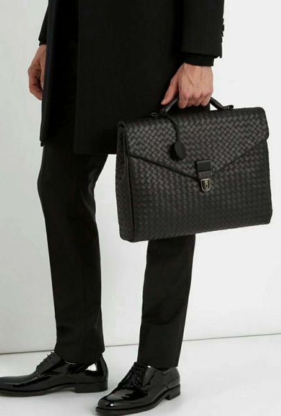 

notebook key men's briefcases handbag lock leather unisexhanger bag acc. classic crochet lapmaterial key kintting handmade messenge ugq, Red;black