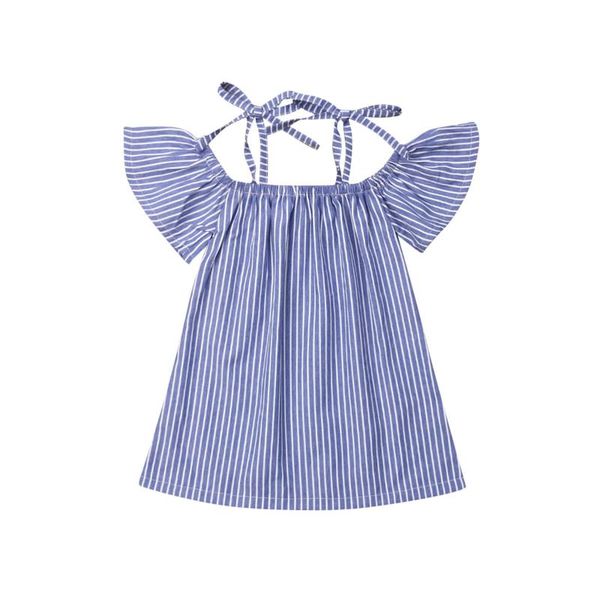 

girl's dresses pudcoco 2021 summer baby girl toddler party tutu dress pageant striped wedding birthday princess blue sundress, Red;yellow