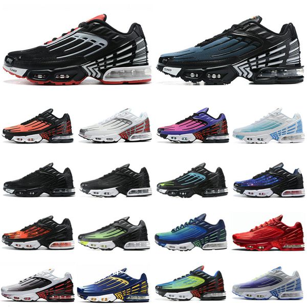 

mens tn 3 turned running shoes hyper violet tn plus 3 iii triple black silver sunset womens trainers sneakers chaussures 36-45