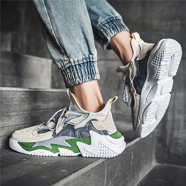 

ymygmz lace-up casual shoes walking shoes tenis feminino outdoor breathable sports men's pu leather business casual #i47t