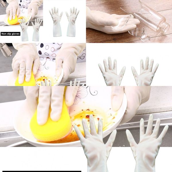 

dishwashing for 1 pair waterproof household housework nitrile kitchen cleaning gloves gj0pirly ul6i