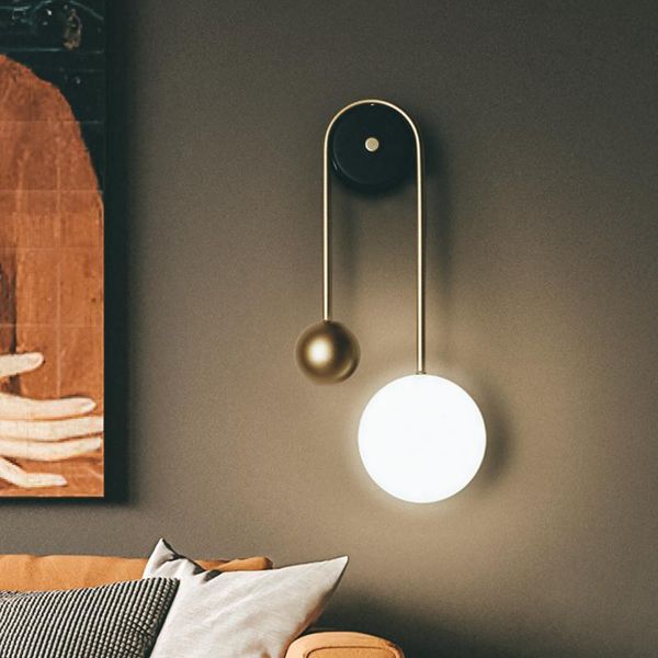 

nordic designer wall lamps bedroom bedside led wall lamp creative personality background lamp aisle corridor net red lamps